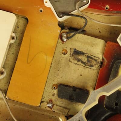 all original 1965 Fender Jazzmaster Sunburst clay dots, January of '65 image 25