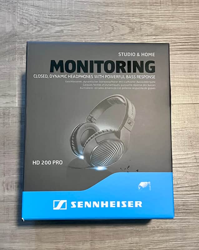 Sennheiser HD 200 Pro Closed-Back Over-Ear Headphones 2010s - Black image 1