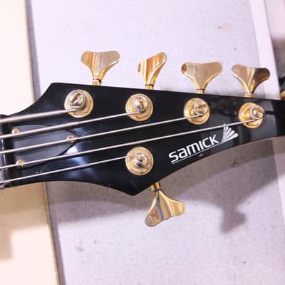 Samick Artist Fretless 5 string Black gloss image 9