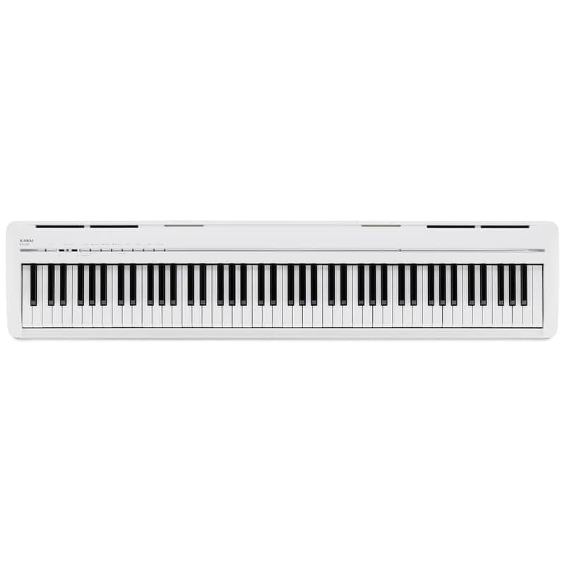 Kawai ES120 88-Key Portable Digital Piano with Speakers, Elegant White image 1