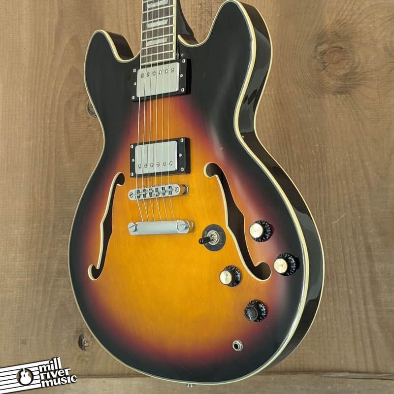 Firefly JSN Semi-Hollow Double Cut Sunburst Electric Guitar - Used