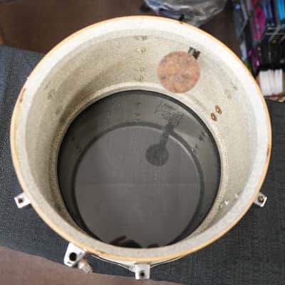 Vintage 1970s Ludwig USA 12" Maple/Mahogany Tom - Black Oyster Pearl | 8x12" image 3