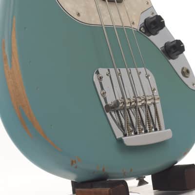 Fender Justin Meldal-Johnsen Road Worn Signature Mustang Bass 2025 Faded Daphne Blue 3385GR image 7