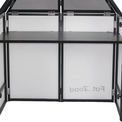 FAT TOAD DJ Booth with 8FT Lighting Truss Stand Package (QuickFOLD Series) – Foldable Panel Tabletop Platform Facade Scrim Cover – Video Light Projector Display Workstation For Sound System Event image 7
