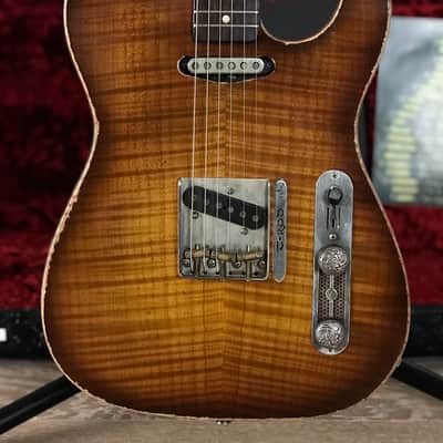 Scala Guitars (Leo Scala) T-Rod 5A Flamed Maple Top  Sound Vented Top, Arcane Pickups! Boutique Custom Shop image 9
