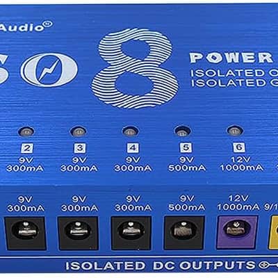 Mosky ISO8 Guitar Effect Pedal Power Supply Isolated USB Output DC 9V/12V/18V 300mA 500mA 1000mA Adjustable (Price includes the import duty for US buyer) image 2