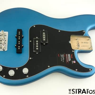 Fender American Performer Precision P Bass LOADED BODY Satin Lake Placid Blue. image 1