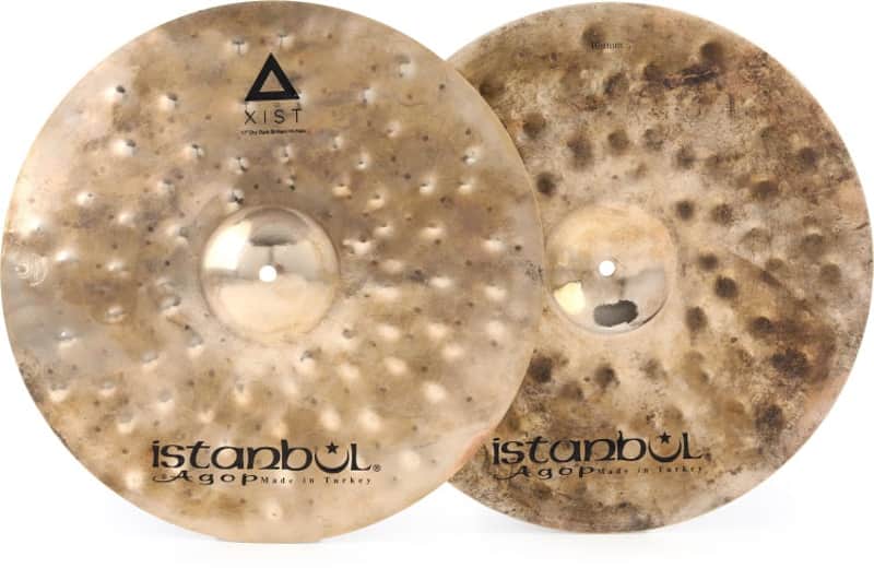 Istanbul Agop Xist Dry Dark Brilliant Hi-hat Cymbals - 17 inches image 1