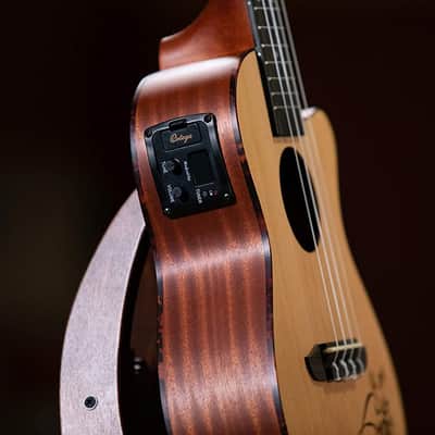 Ortega Guitars, 4-String Bonfire Series Concert Acoustic-Electric Ukulele, Right-Handed, (RU5CE) image 5