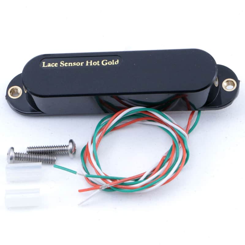 Open Box Lace Sensor Hot Gold Mid/Neck Single Coil Guitar Pickup Black image 1