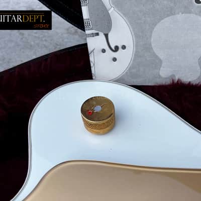 ♚TIMEWARP♚07 GRETSCH G-6136 DS WHITE FALCON♚Dynasonics♚Mother Pearl BLOCKS♚2.75" Body Depth ! image 14