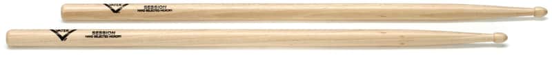 Vater American Hickory Drumsticks - Session - Wood Tip (3-pack) Bundle image 1