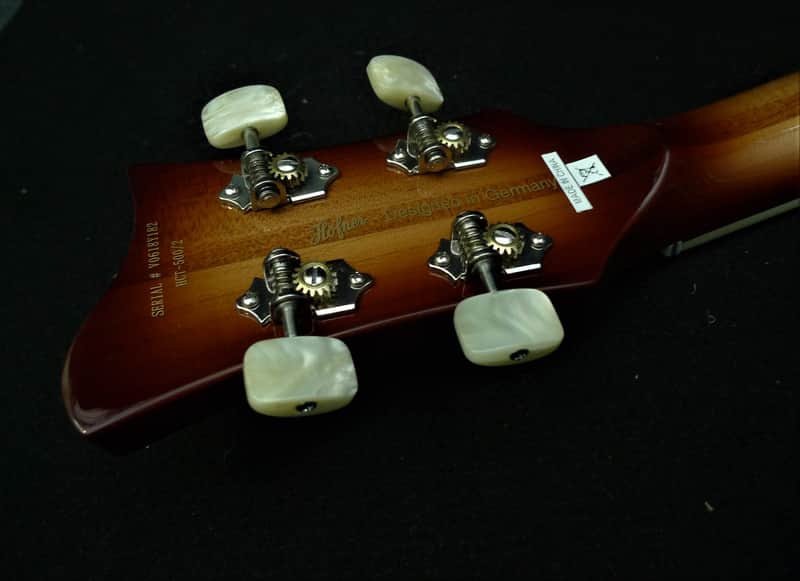 4 Upgrade Heavy Duty HOFNER 2 + 2 Bass Guitar Tuners Keys for HCT500/1 Contemporary Beatle or Club image 1
