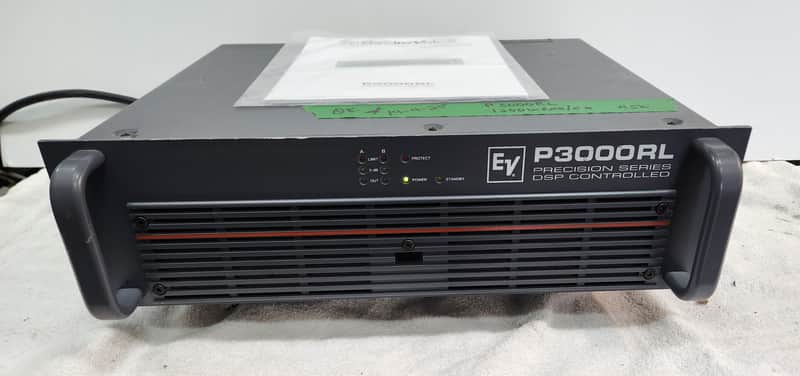 Electro/Voice (Dynacord)  Model  P-3000-RL  Power Amp  2x 750 Watts 8Ω, Precision Series Power Amplifier,In good condition, Made in Germany image 1