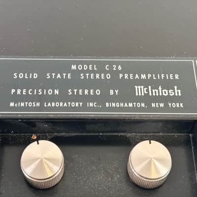 McIntosh C26 Solid State Stereo Preamplifier (Serviced) image 7