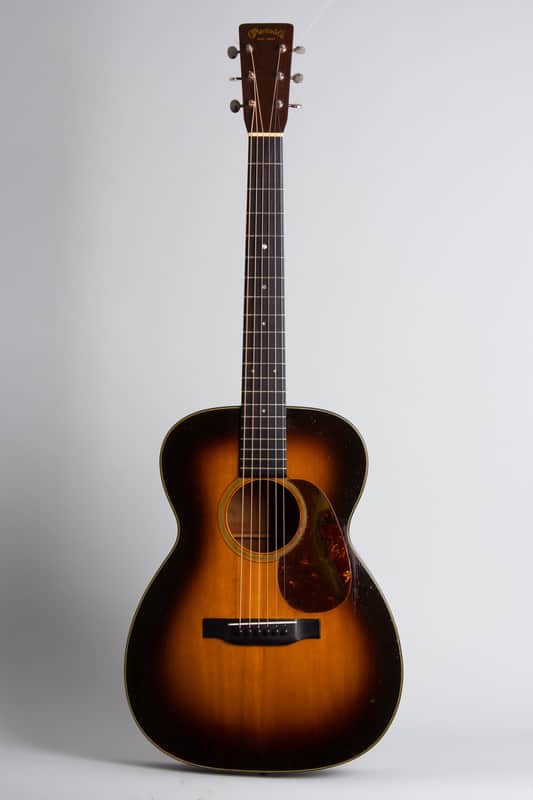 C. F. Martin  00-18 Shade Top Flat Top Acoustic Guitar (1938), ser. #68881, original black hard shell case. image 1