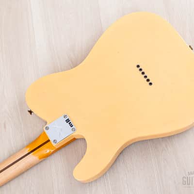 2023 Fender Custom Shop B2 1952 Telecaster Journeyman Relic Aged Nocaster Blonde Flash Coat w/ Case, CoA image 12
