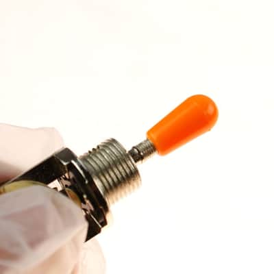 Metric M3.5 Switch Tip knob cap for Toggle Pickup Selector ,Plastic /Orange image 2