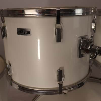 Remo Quadra PST 5pc Drum Set Kit White 22/16/14/13/12" image 7