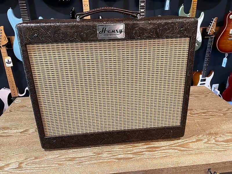 Henry Hand Wired Custom Combo Tweed Tube Amp 1x12 Paisley Tolex image 1