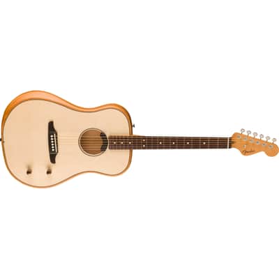 Fender Highway Series Dreadnought Acoustic-Electric Guitar w/ Fishman Fluence Pickup & Gig Bag - Natural image 5