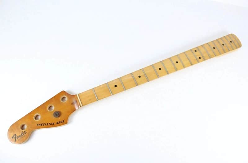1977 Vintage Fender Precision Bass Lefty Maple 4-Bolt NECK Left-Handed 1970s USA PBass4-Bolt Neck image 1