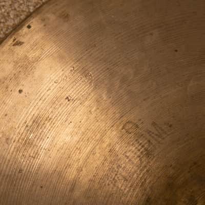 1950s Zildjian 16" A Trans Stamp Crash Cymbal 1047g image 4