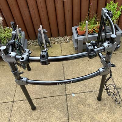 Roland Roland drum rack plus 4 Tom mounts ..plus 2 stand mounts 2003 image 5