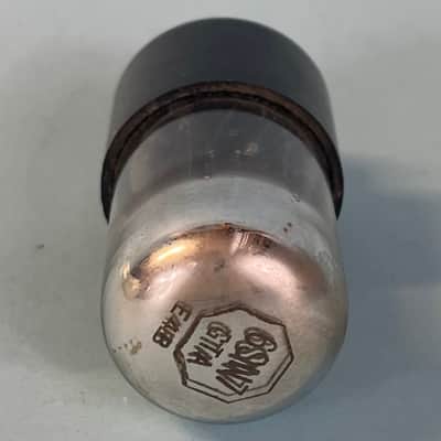1954 Sylvania 6SN7GTA Vintage Black Plate Chrome Top Motorola Preamp Tube! T262 image 5