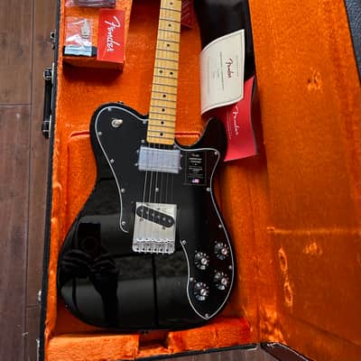 Fender American Vintage II '77 Telecaster Custom Maple Black #VS220382 8lbs 0.9 oz image 3