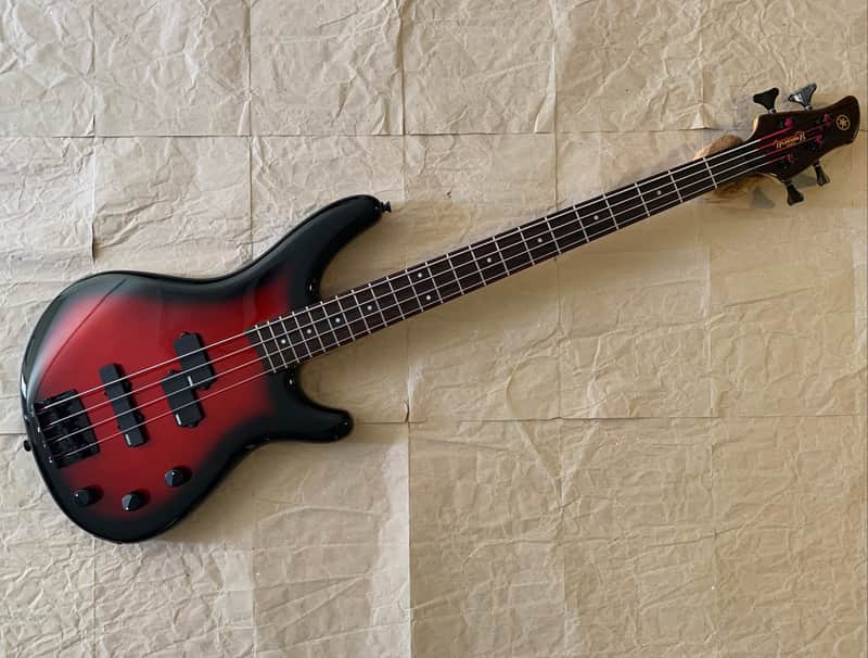 Yamaha Motion Bass MB-40 Redburst MIJ Japan EXcellent Condition 90s 32inch scale electric bass guitar with Gigbag image 1