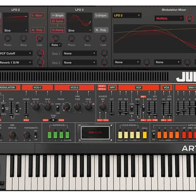 Arturia Jup-8 V Analog Synthesizer Virtual Instrument Software image 2