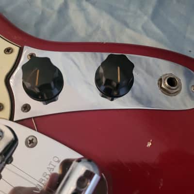 Fender Mustang Guitar with Rosewood Fretboard - 1966 - Dakota Red image 4
