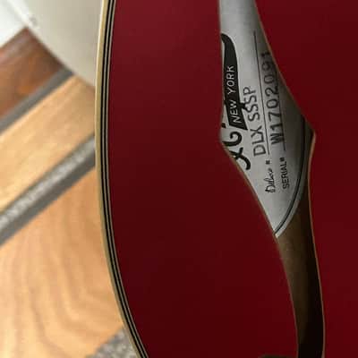 D'Angelico Deluxe SS Semi-Hollow Single Cutaway with Stop-Bar Tailpiece 2010s - Matte Cherry image 7