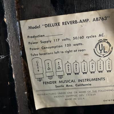 Fender Deluxe Reverb AB763 1968 Drip Edge- Silverface image 2
