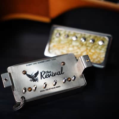 The Revival™ PAF Humbucker Set — Handwound | Unpotted | Aged Pearl Cover | USA Boutique image 2