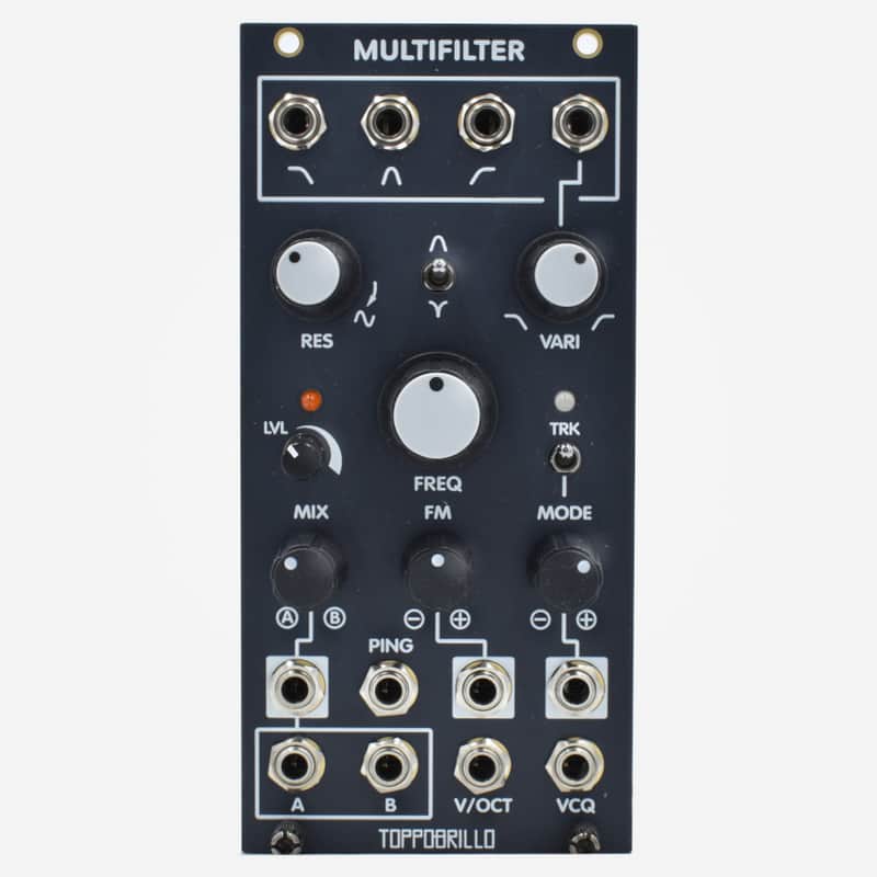 Toppobrillo MultiFilter 2 (Black) Eurorack State Variable Multimode Filter Module image 1