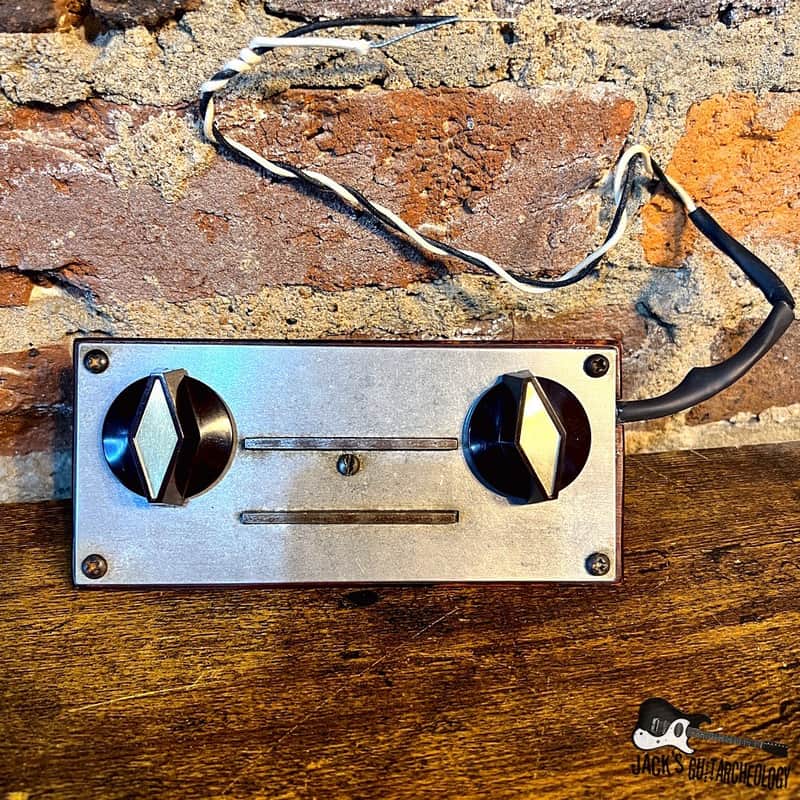 Regal Lap Steel Guitar Pickup w/ Electronics, Knobs & Mounting Bracket (1930-40s - Silver / Mahogany) image 1