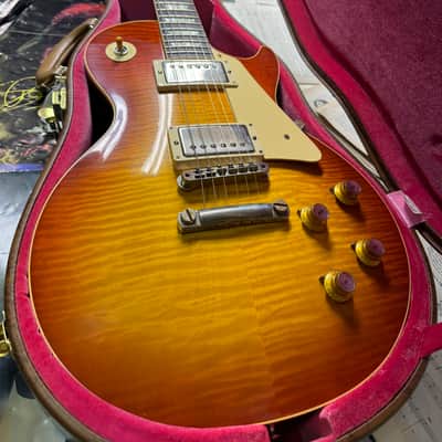 Gibson Custom Shop Les Paul 1960 V2 LTD. ED. Anniv. Reissue 2020 # 001502 - Tomato Soup Burst image 2