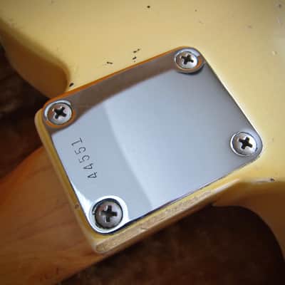 Fender "Esquire" Spanish Electric Solid Body Electric Guitar Original Brown Case Circa-1960-Blonde Lacquer Ash Body image 10