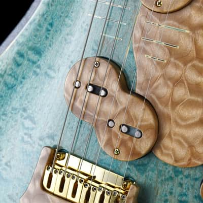 Jersey Girl Homemade Guitars Tapa-Verblet - 2025 - Holographic Blue - 25+ Year Old Carved-Maple Top. NEW, (Authorized Dealer) image 10