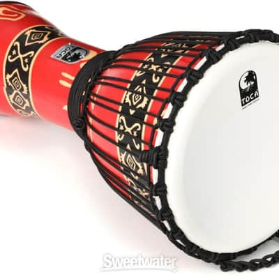 Toca Percussion Freestyle Rope-tuned Djembe - Bali Red (SFDJ-12RPd1) image 3