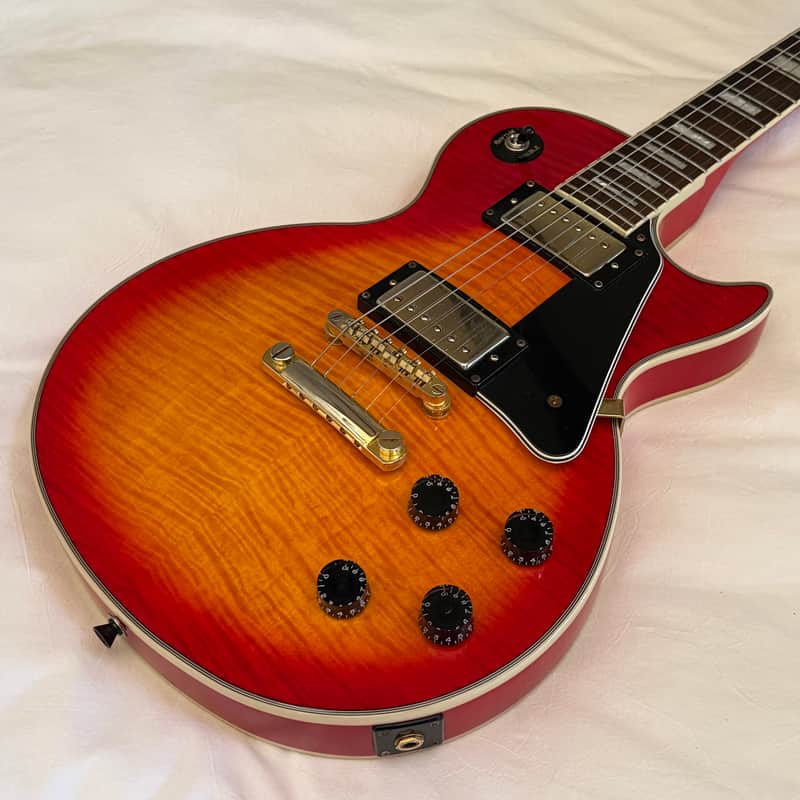 Vintage 2004 Epiphone (Gibson) Les Paul Custom Plus - Heritage Cherry Sunburst - Flame Top - Made in Korea (MIK) - Free Pro Setup image 1
