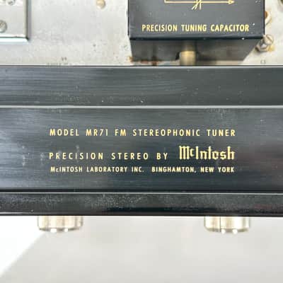Vintage Mcintosh MR71 Tube Analog FM Stereo Tuner image 7