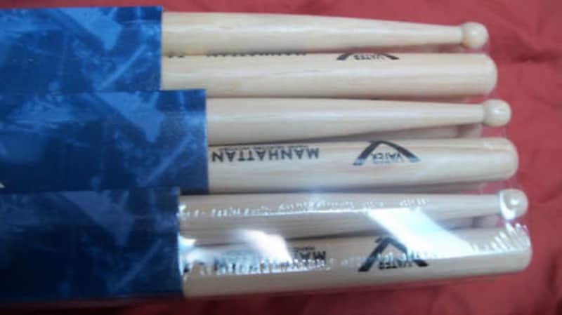Vater 7A Manhattan Drum Sticks! 12 Pairs new! Jazz/Pop/Country