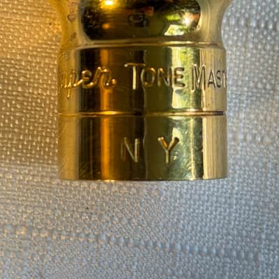 Otto Link OLM-404-5* NY Super Tone Master Metal Tenor Sax Mouthpiece -1990s- Gold image 5