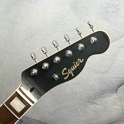 Squier Loaded Telecaster Neck with Block Inlays, Charcoal Frost Metallic Painted Headstock Face image 1