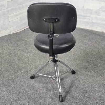 Used Roc-N-Soc Spindle Drum Throne Round Seat Black w/ Back Rest - Good imagen 3