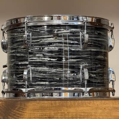 1967 Ludwig 12" Oyster Black Pearl 8x12" Rack Tom image 7