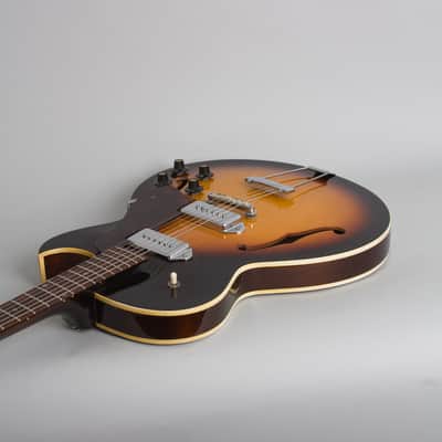 Gibson ES-125TDC Thinline Hollow Body Electric Guitar (1968), ser. #400359, molded plastic hard shell case. image 7